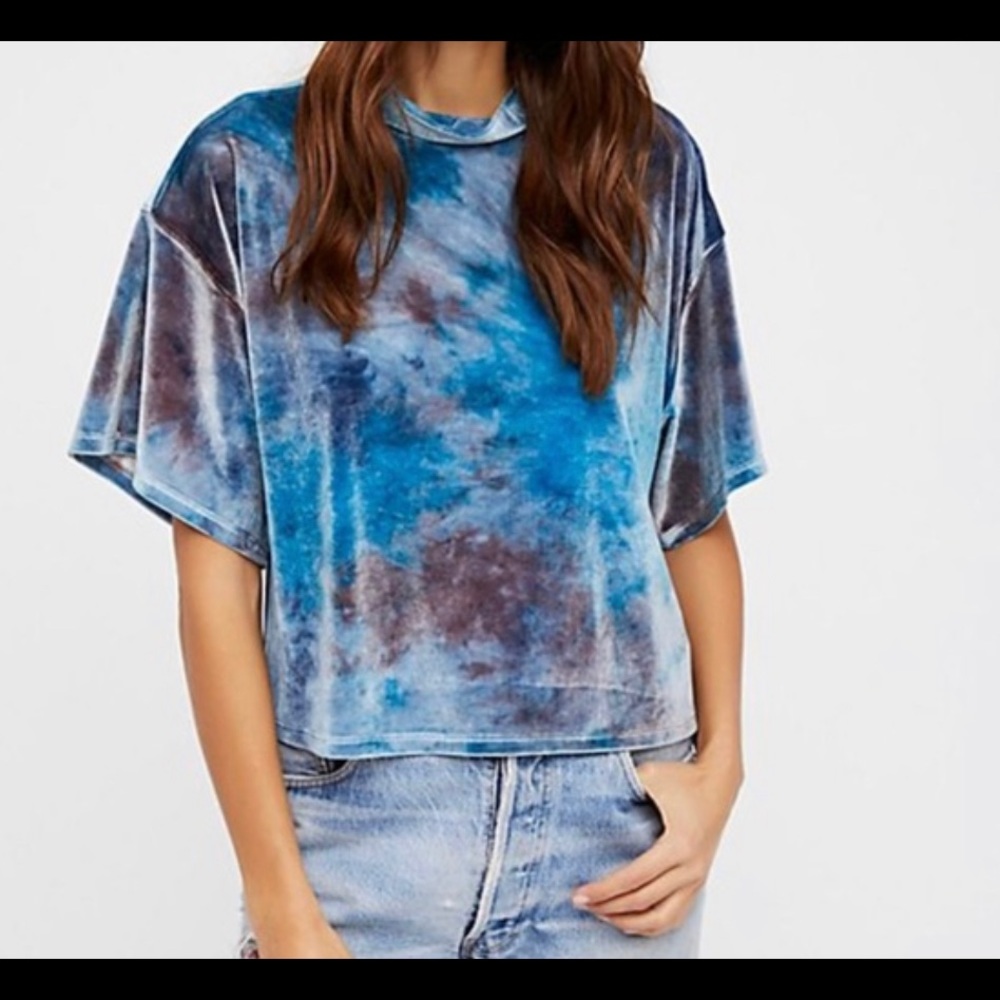 NWOT Free People Velvet Top